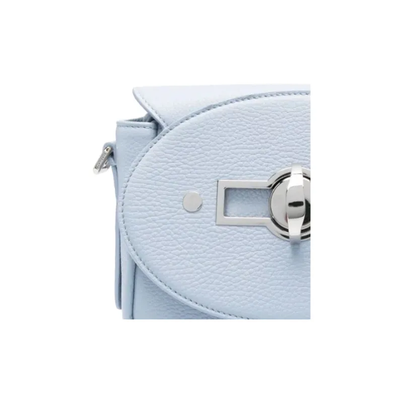 Zanellato Calfskin Shoulder Bag Crossbody Bag Small Size Women's Light Blue-2