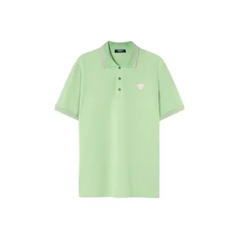 VERSACE Medusa Short Sleeved Polo Shirt Polo Shirt Men's Green