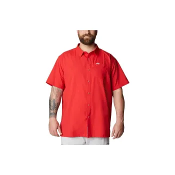 Columbia PFG Slack Tide Shirts Men Red
