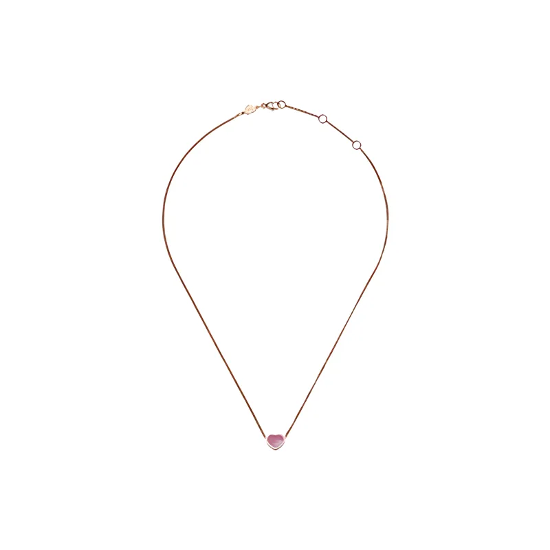 CHOPARD 18K Rose Gold, Mother Of Pearl Necklaces Unisex-2