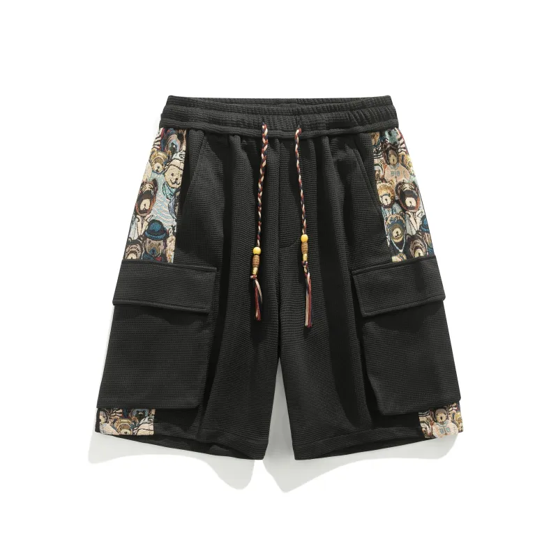 PAINT STAIN Casual Style Shorts Unisex-7