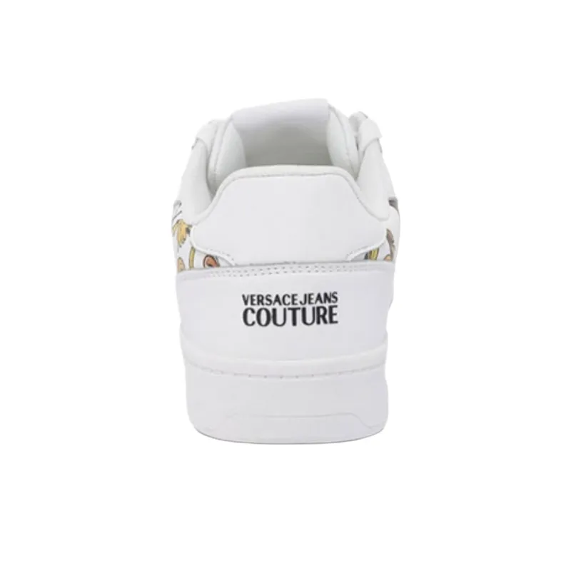 VERSACE JEANS COUTURE Brooklyn Low Top Skateboard Shoes Men's White-3
