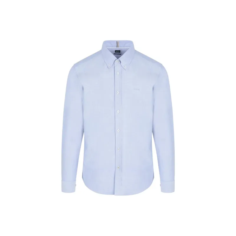 HUGO BOSS Logo embroidered Long sleeved Shirt-0