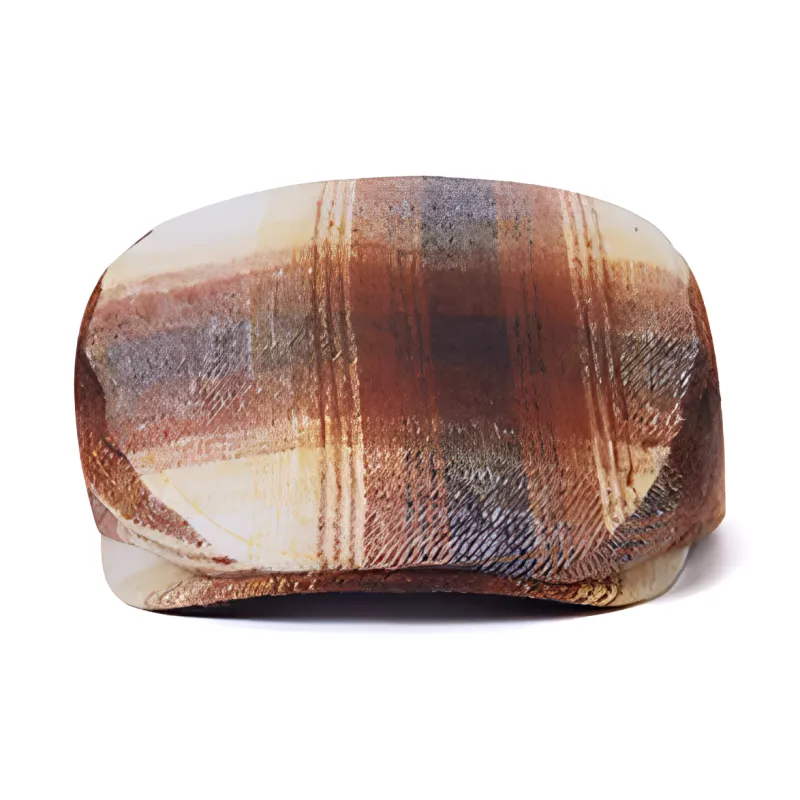 New Era Polyester Cotton Acrylic Viscose Polyamide Sheep Wool Berets Unisex Brown-1