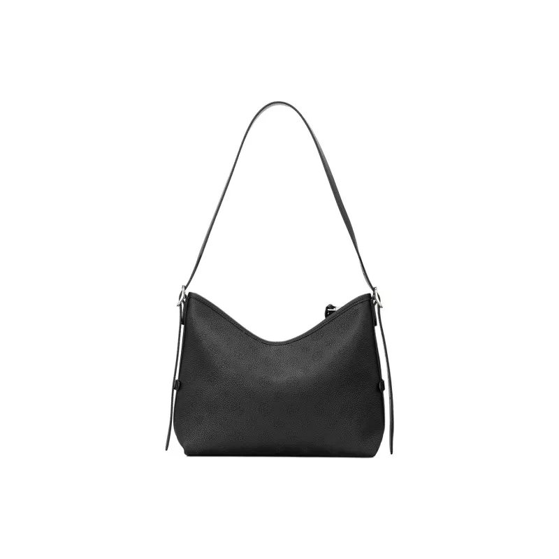 ROBERTA DI CAMERINO Top Grain Cow Leather Tote Bag, Shoulder Bag Women's Classic Black/Elephant Gray-3