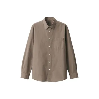 MUJI Shirts Men Dark Brown