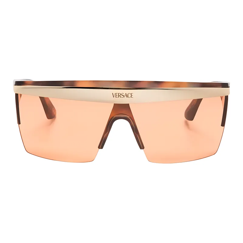 VERSACE Shield frame Oversize Sunglasses-1