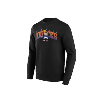 NBA New York Knicks Looney Tunes Taz Graphic Crew Sweatshirt Men's Black