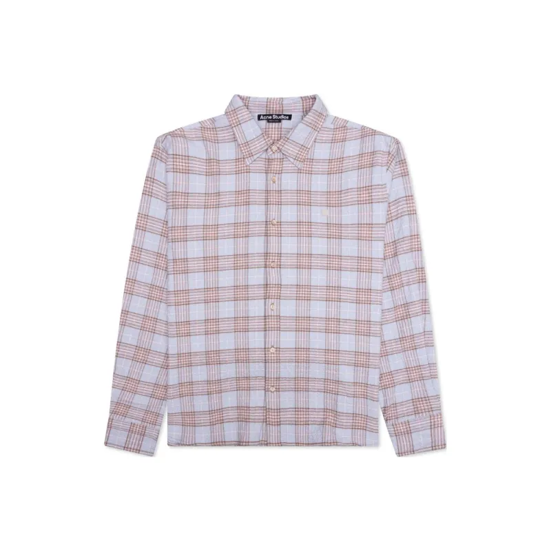 Acne Studios SS25 Shirt Unisex Light Blue/Pink-0