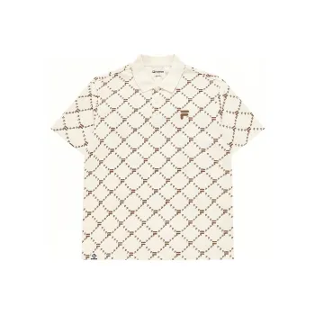 FILA FUSION Polo Shirt Men's Antique White Imitation
