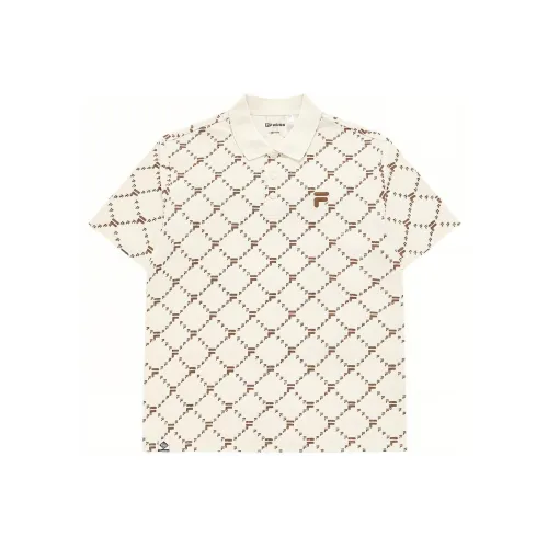 FILA FUSION Polo Shirt Men's Antique White Imitation