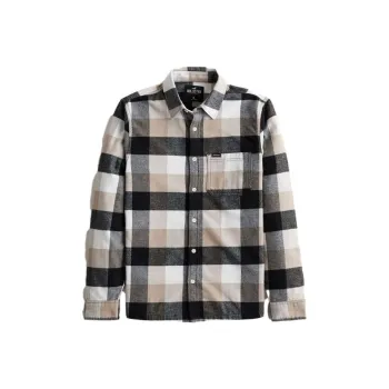 Hollister Shirts Men Brown Yellow