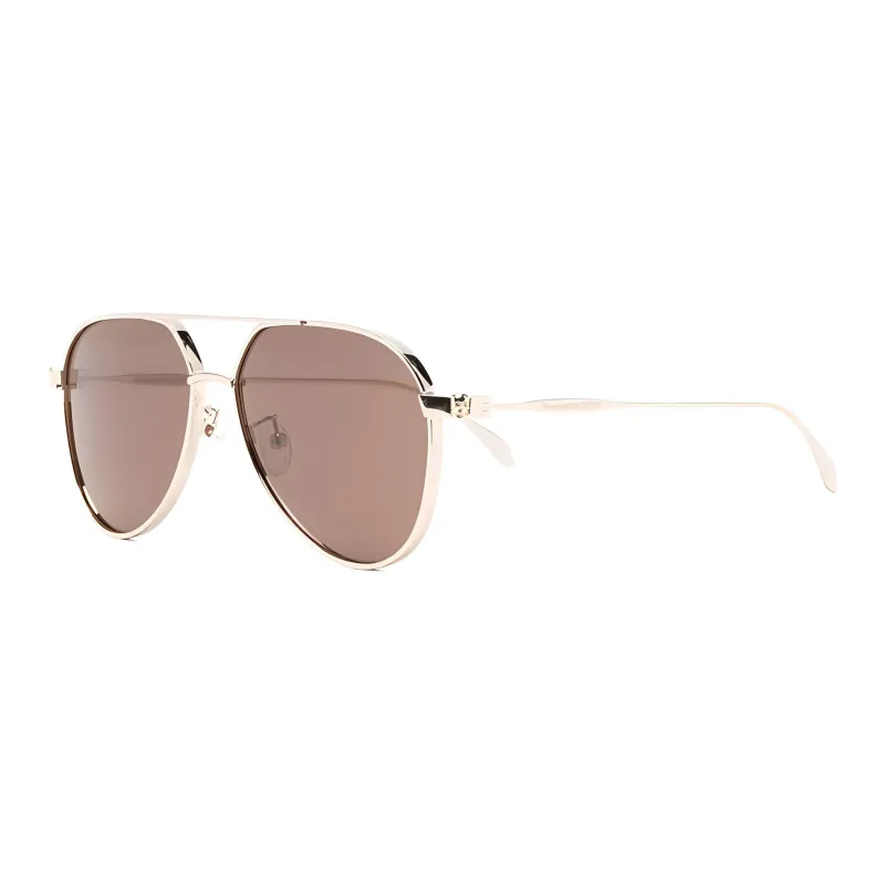 Alexander McQueen Aviator-Frame Sunglasses-0