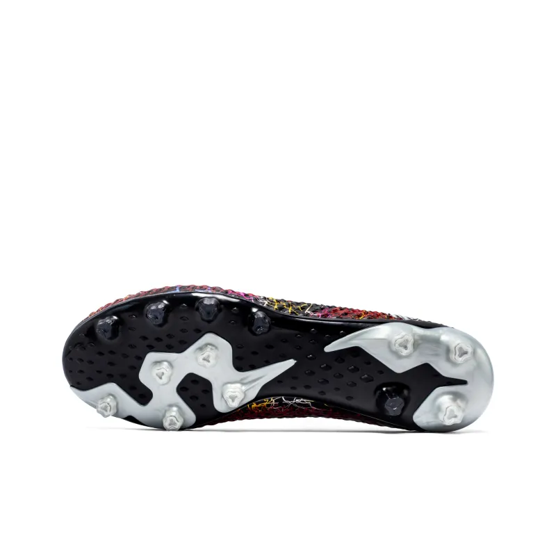 DOUBLE STAR 88 Breathable Lightweight Soccer Shoes Men's Black Silver-40