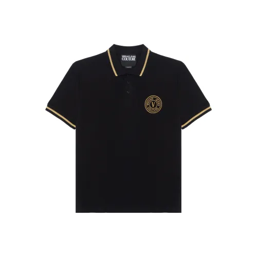 VERSACE JEANS COUTURE Logo embroidered Polo Shirt