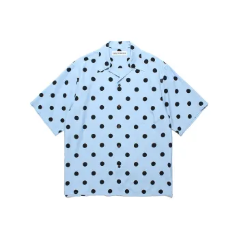 WACKO MARIA WACKO MARIA X Tim Lehi Joint Collection Shirts Unisex Blue