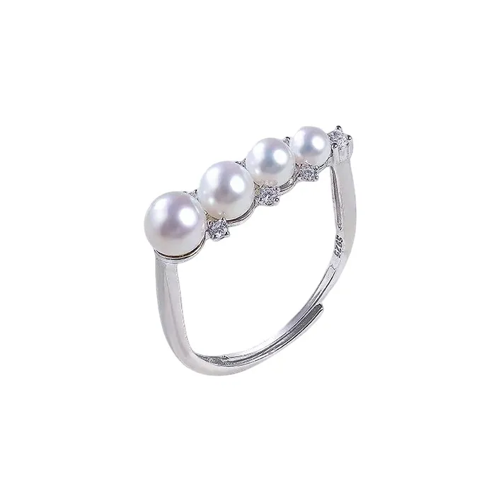 ANGEPERLE Pearl Rings Women's-0