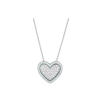 Swarovski Crystal, Rhodium Plated Metal Necklaces Women's