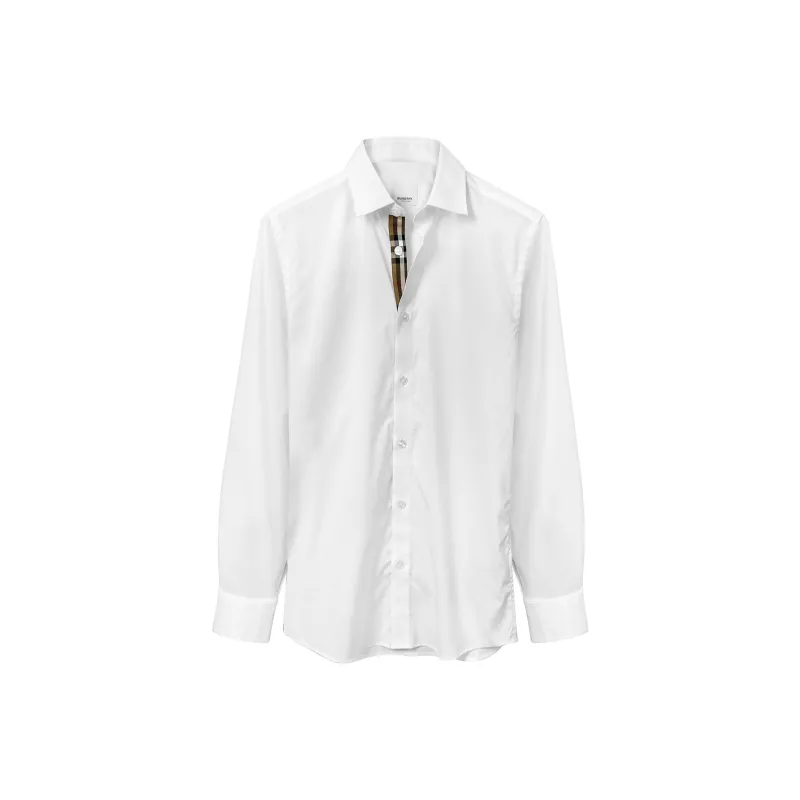Burberry Shirts Men White-0