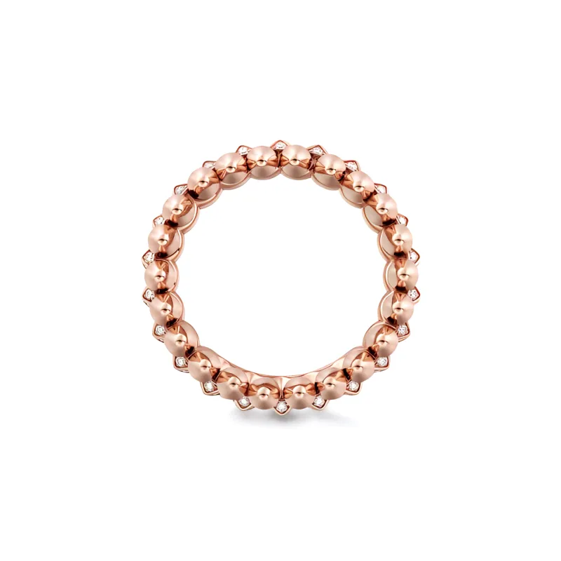 CARTIER 18K Rose Gold, Diamond 0.31 Carat Rings Unisex Rose Gold-2