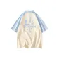 Apricot & Light Blue