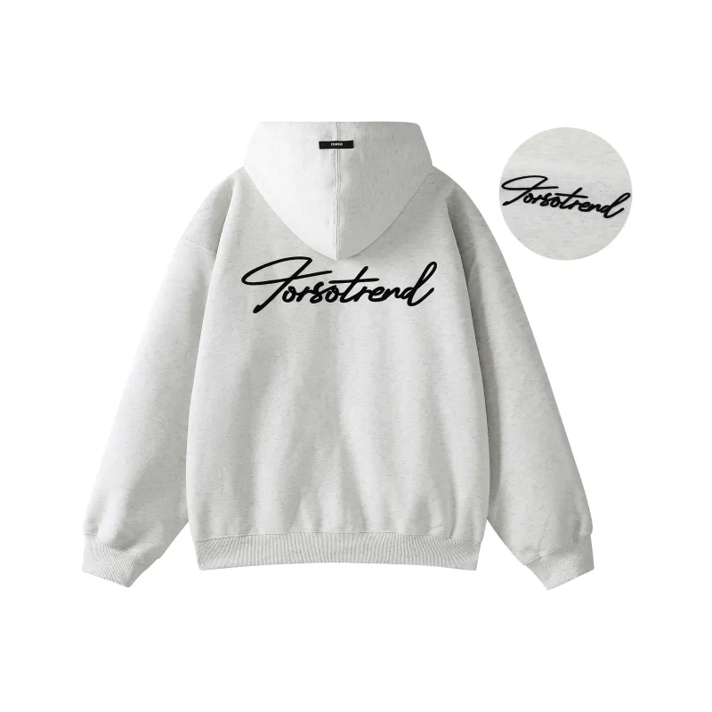 Torso Sweatshirt Unisex White Heather Gray-0