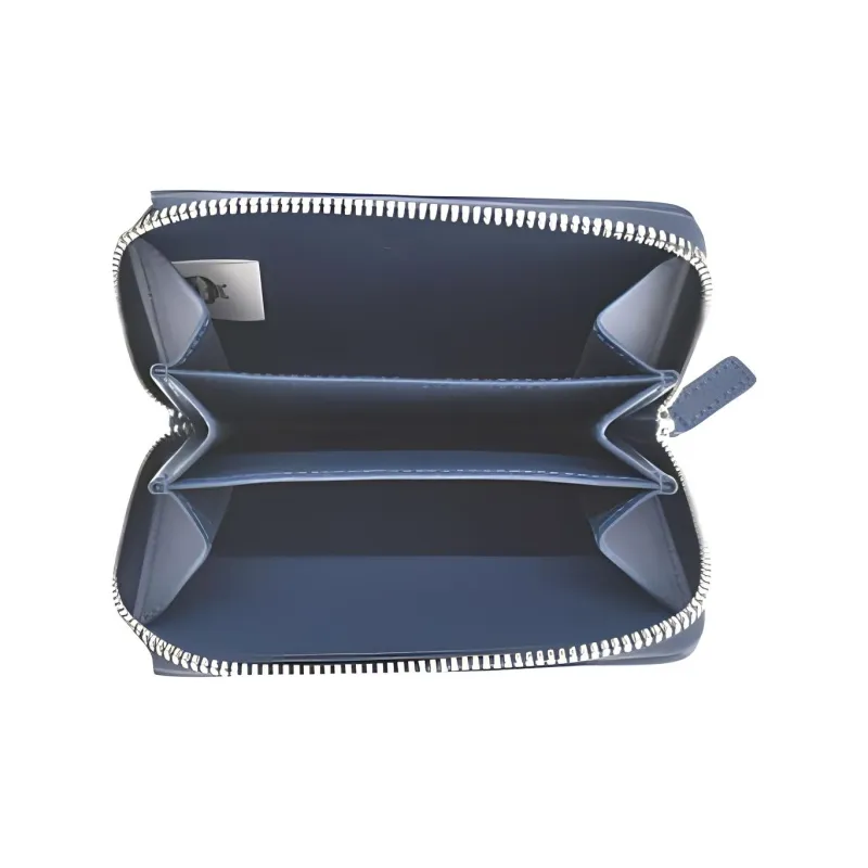 MCM Aren PVC Wallet Women's Blue-3
