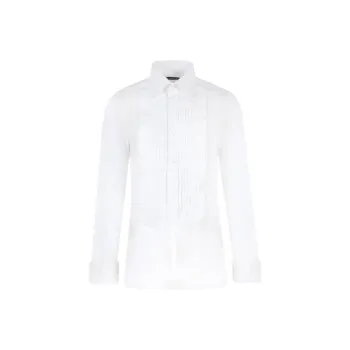 TOM FORD Pintuck Poplin Shirt