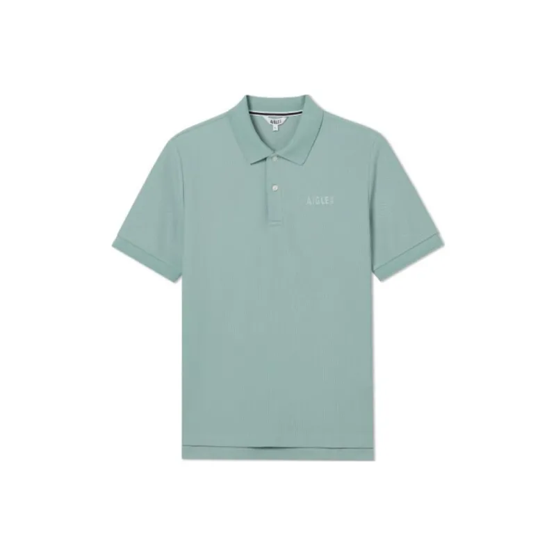 AIGLE DFT Polo Shirt Men's Dusty Blue-0