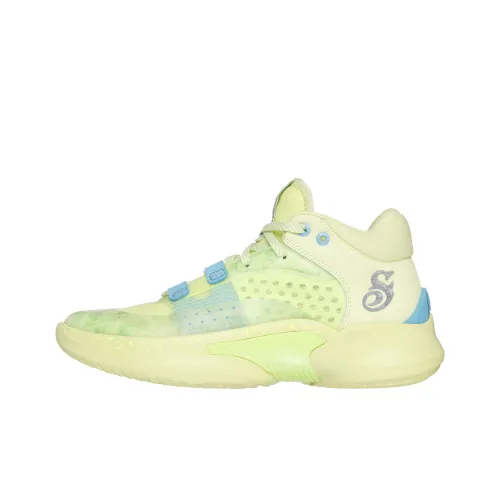 Snoop Dogg x Skechers SKX RESAGRIP Anti Slip Wear Resistant Low Top Basketball Shoes Women's Yellow