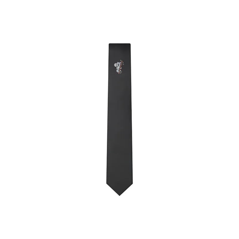 GIEVES CHARLES Mulberry Silk Ties Men's Black-9