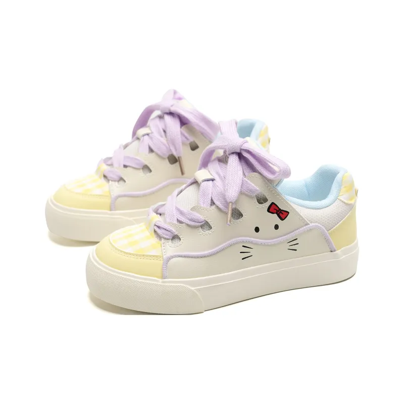 Anime Story Slip Resistant, Abrasion Resistant, Lightweight, Breathable Low Top Skateboard Shoes Women's-3