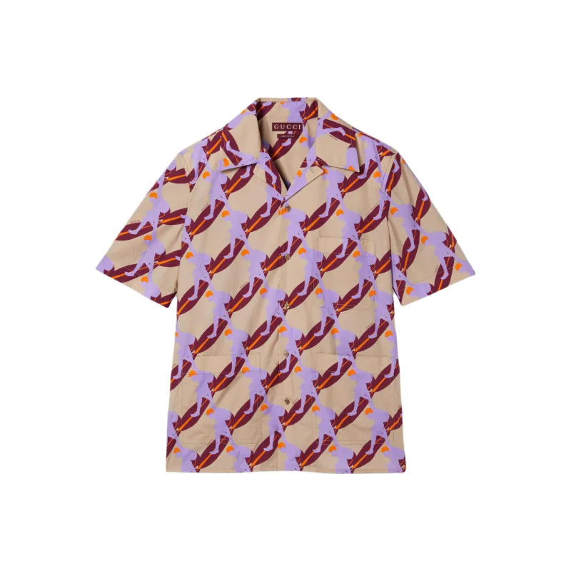 GUCCI Printed Poplin Shirt-0