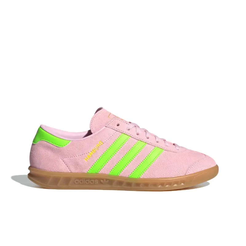 Adidas Hamburg Clear Pink Solar Green Gold Metallic Women's-1
