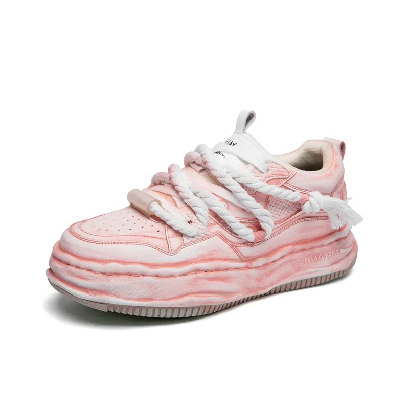 RELAXURSELF Slip Resistant, Abrasion Resistant, Lightweight, Height Increasing Low Top Skateboard Shoes Unisex-22