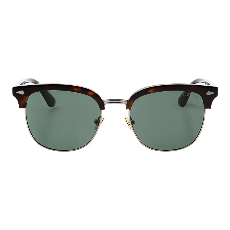 VEDI VERO Acetate Metal Irregular Shape Sunglasses Unisex Tortoiseshell-1