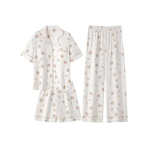 YUZHAOLIN Pajama Set Women's White