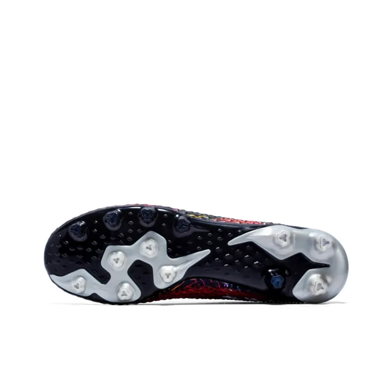 DOUBLE STAR 88 Breathable Lightweight Soccer Shoes Men's Black Silver-82
