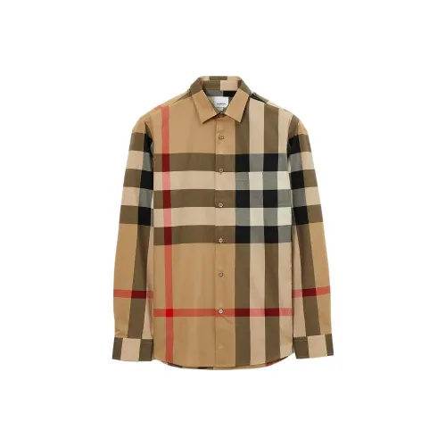 Burberry Checked Button Up Shirt