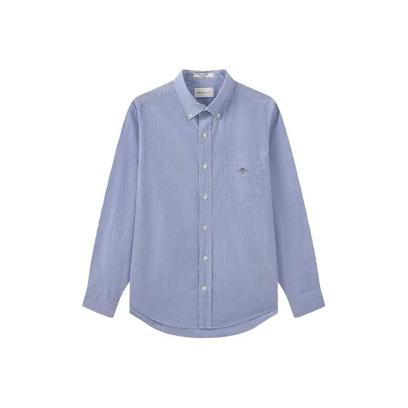 GANT Shirts Men Collegiate Blue 436-0