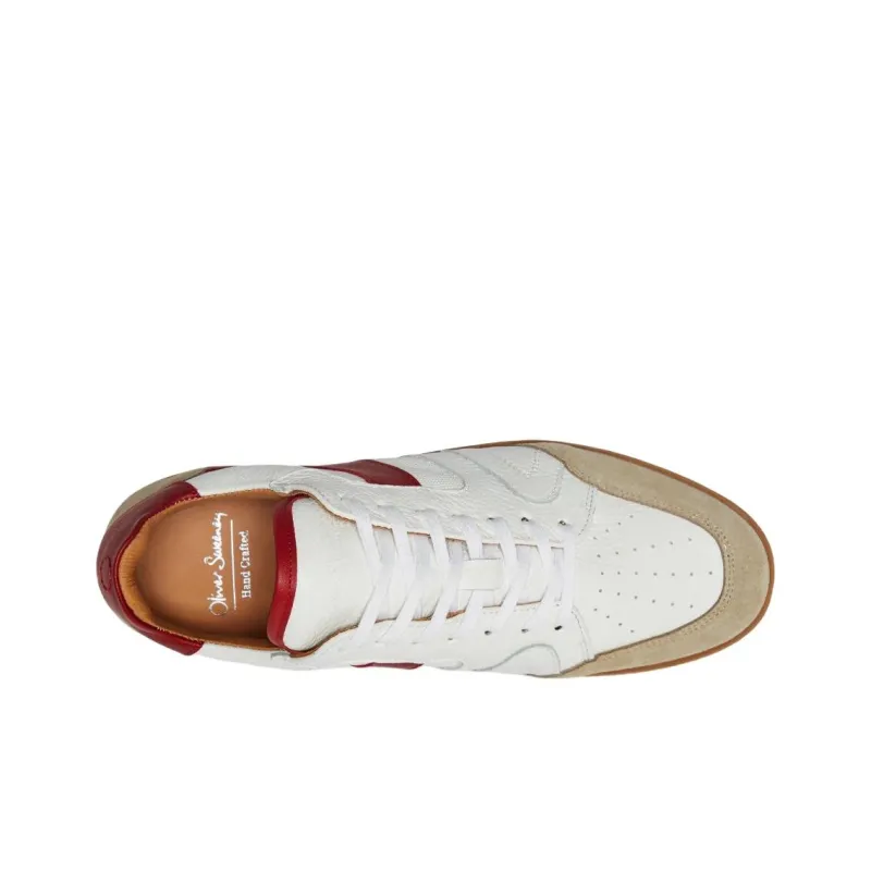 Oliver Sweeney Harrow Low Top Skateboard Shoes Men's Red White-3