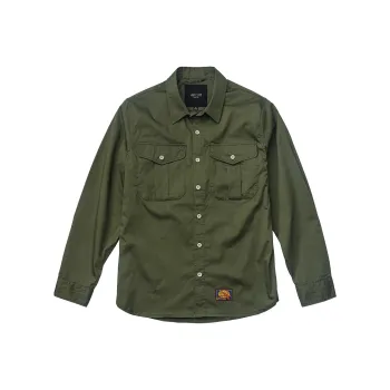 AKCLUB ELBRUS CCCP Series Long Sleeved Shirt Men's Army Green
