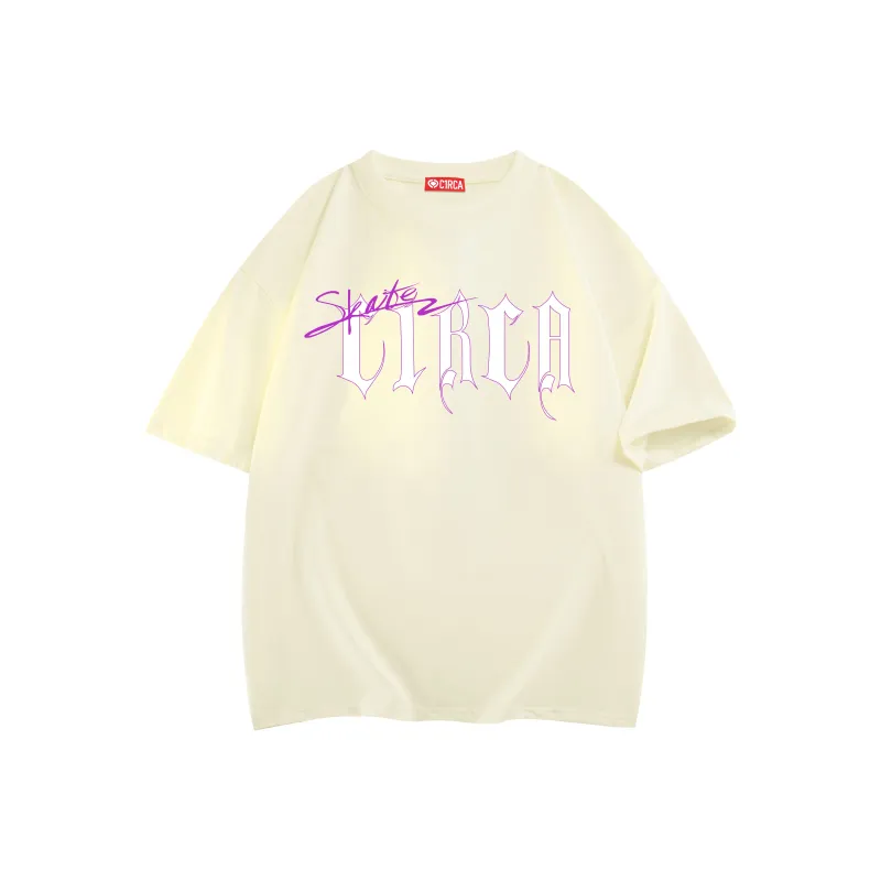 C1RCA American Gothic Letter Cross Fun Combination Logo Print T-Shirt Unisex-6
