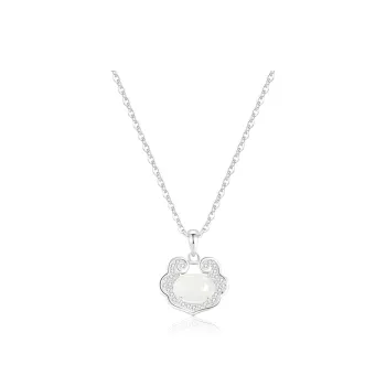 HAPPY BEAN Chalcedony Necklaces Women's