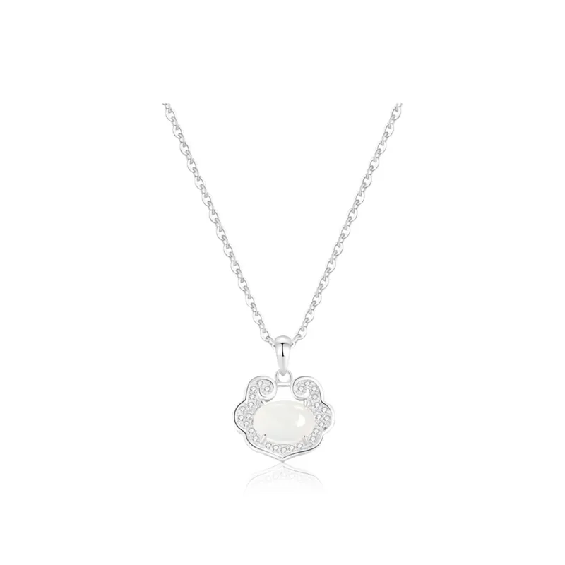 HAPPY BEAN Chalcedony Necklaces Women's-0
