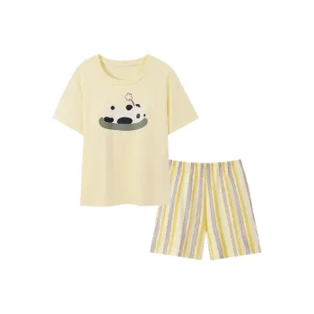 FENTENGCARE Pajama Set Women's Lemon