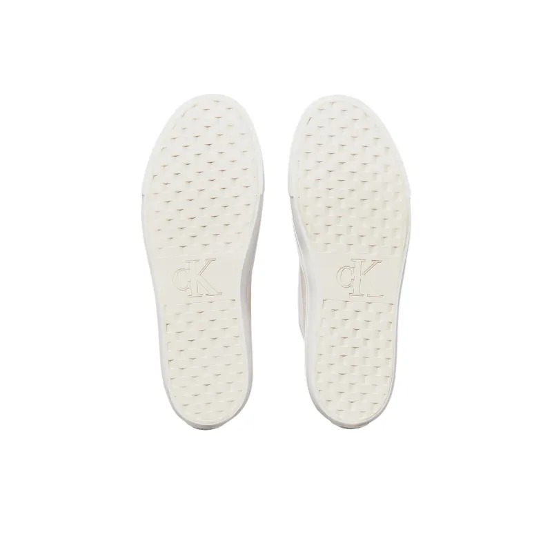 CKJ CALVIN KLEIN JEANS Low Top Canvas Shoes Women's Ivory-5