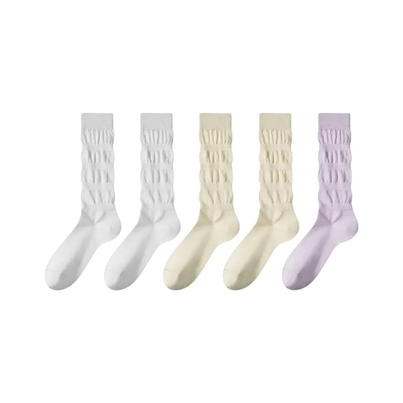 JIAZINI Mid Calf Socks Women's 5 Pack-6