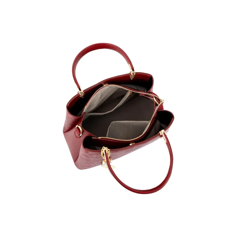 Vigno Synthetic Leather Shoulder Bag, Crossbody Bag, Handbag Women's Red-6