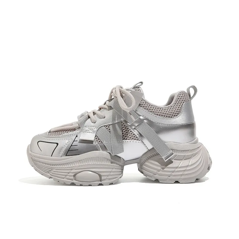 DAPHNE Abrasion Resistant Low Top Chunky Sneakers Women's-0